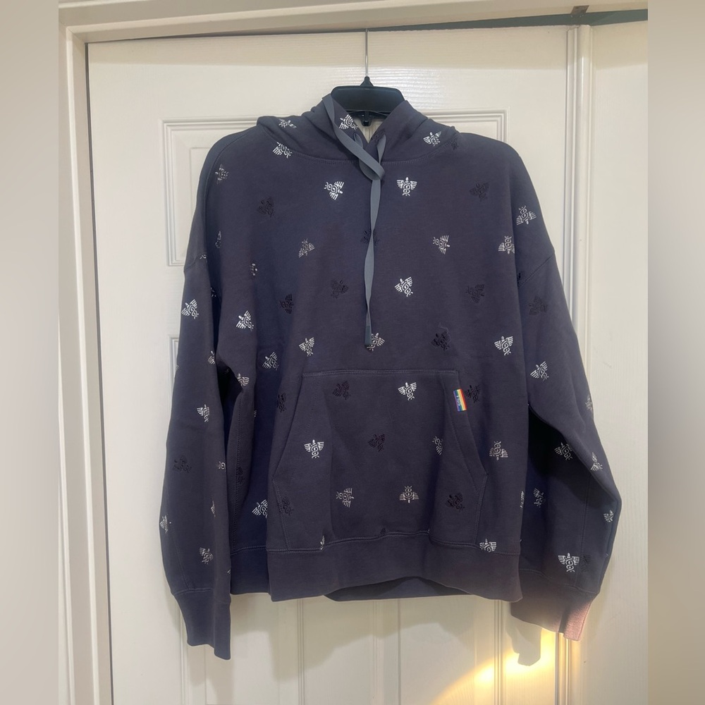 Figs Pride Limited Edition Charcoal  Gray Embroidered Thick Hoodie Sweater XL‎